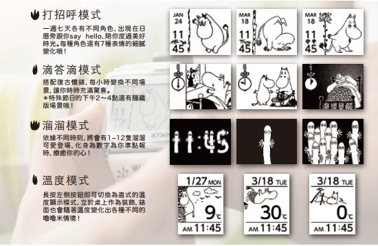 Epson Smart Canvas 療癒手錶 嚕嚕米 手錶 穿搭